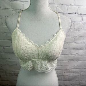 Gilly Hicks Cream Lace Bralette Small
